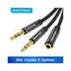 Кабель мультимедийный 3.5mm F to 2x3.5mm M (4pin) Vention (BBTBY) - изображение 2