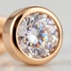 Золоті сережки-гвоздики з фіанітами 585 проби. з40076 - изображение 3