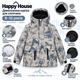 Куртка демисезонная Happy House для мальчика оверсайз,Оливково-серый камуфляж, 152 - изображение 8