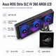 Система рідинного охолодження Asus ROG Strix SLC IV 360 ARGB LCD 5,08" IPS 360 мм 2500 об/хв Black (90RC01S1-B0EAY0) - зображення 2