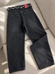 Джинсы женские Vanver 82216 baggy MOM бананы американки с поясом 25 черные - изображение 6
