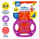 Силіконовий тримач для пляшечки 3 в 1 Ravensburger ministeps Baliba 4146 прорізувач та іграшка-м'яч від 6 місяців фіолетовий (SKU-486) - изображение 2