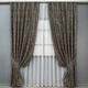 Комплект готових штор VR-Textil Льон мармур Royal Touch № 2008ш Сіро-коричневий 150х270 см 2 шт (33-1301) - зображення 2