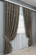 Комплект готових штор VR-Textil Льон мармур Royal Touch № 2008ш Сіро-коричневий 150х270 см 2 шт (33-1301) - зображення 3