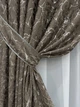 Комплект готових штор VR-Textil Льон мармур Royal Touch № 2008ш Сіро-коричневий 150х270 см 2 шт (33-1301) - зображення 5