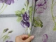 Комплект штор VR-Textil Лен Прованс 100х270 2шт и Тюль 400х270 2079ш-1266т Серый с фиолетовым и белым 71-206/2 - изображение 8