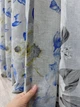 Комплект штор VR-Textil Лен Прованс 100х270 2шт и Тюль 300х270 2078ш-1681т Светло-серый с синим и белым 71-207/1 - изображение 5