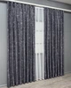 Комплект готових штор VR-Textil Льон мармур Royal Touch № 2004ш Графітовий 150х270 см 2 шт (33-0972) - зображення 4