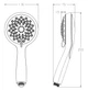 Лійка для душу KOER KP-0407-01, 5 функцій (Колір хром) (KR5411) - изображение 4