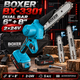 Аккумуляторная цепная мини-пила 6 и 8 дюймов BOXER BX-3301 2x24 В ручная электропила 5 м/с с 2 батареями для обрезки веток распила древесины сада дров - изображение 1