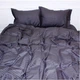 Постільна білизна MirSon SatinStripe 30-0012DarkGray 200х220 Євро (2200005251980) - зображення 1