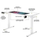 Комп'ютерний стіл Mealux PowerDesk Duo White (EVO-242 Duo W/W) - изображение 3