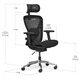 Офісне крісло Mealux Q1 Air Black (HF-Q1 M/B) - зображення 3