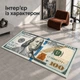 Інтер'єрний декоративний килимок Cappone 100 Доларів, 80x160 см - зображення 5