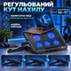 Охолоджувальна підставка для ноутбука 10–17 дюймів, підставка з 5 вентиляторами, регульована підставка з LED - зображення 3