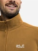 Толстовка флисовая на молнии мужская Jack Wolfskin Taunus 200 Fz M A65797-G0095 M Светло-коричневая (4064886780582) - изображение 4