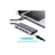 Концентратор Dynamode USB3.1 Type-C to HDMI, 3хUSB3.0, RJ45, USB Type-C Female, SD (Dock-USB-TypeC-HDMI-USB3.0-RJ45) - изображение 2