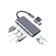Концентратор Dynamode USB3.1 Type-C to HDMI, 3хUSB3.0, RJ45, USB Type-C Female, SD (Dock-USB-TypeC-HDMI-USB3.0-RJ45) - изображение 4
