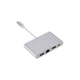 Концентратор Dynamode USB3.1 Type-C to 1хHDMI, 1хRJ-45, 1хUSB 3.0, 1хUSB Type-C Fe (Multiport USB 3.1 Type-C to HDMI-RJ45) - изображение 1