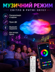 Подвесная смарт-люстра в форме облака с RGB подсветкой и синхронизацией с музыкой Bluetooth управлением и пультом - изображение 6