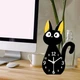 Настольные часы Кот декоративный с белым циферблатом и черным корпусом минималистичные - изображение 5