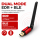 Bluetooth-адаптер USB с антенной блютуз адаптер для ПК ноутбука модуль Bluetooth 6.0 EDR BLE Dual Mode внешняя антенна Bluetooth ресивер приёмник для наушников колонки блютус модуль для ПК Windows 7 8.1 10 11 - изображение 3