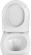Унітаз підвісний Kroner Harz WHI493736 Tornado Rimless iз сидінням Soft Close дюропласт (KH493736WHIT) - зображення 4