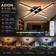 Люстра LED ST 4-BK 65Вт, 3000-6000К, 300-5200lm, пульт ДК (Чорний, Світильник світлодіодний, стельовий) - зображення 2