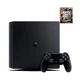 Консоль Sony PlayStation 4 SLIM 500GB Black обслуженая + Геймпад беспроводной DualShock 4 + Grand Theft Auto V + гарантия Б/У - изображение 1