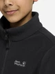 Детская теплая флисовая толстовка для мальчика Jack Wolfskin Taunus 200 A66237_6000 128 см Черная (4064886750103) - изображение 5