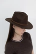 Шляпа фетровая Федора D.Hats коричневого цвета - изображение 1