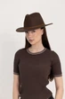 Шляпа фетровая Федора D.Hats коричневого цвета - изображение 2