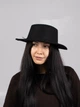 Шляпа женская канотье D.Hats цвет черный - изображение 5