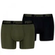 Труси чоловічі PUMA MEN EVERYDAY BASIC BOXER 93832013 xxl, хакі/чорний - зображення 1