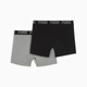 Труси чоловічі PUMA Men's Boxer Briefs 93832003 l, сірий/чорний - зображення 2