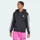 Худі чоловіче ADIDAS Essentials 3-Stripes French Terry JD1877 s, чорний - изображение 3