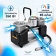 Автомобильный двухпоршневой компрессор 12V 260W 85 л/мин в кейсе с инструментами — Мощный автокомпрессор с манометром и ремкомплектом для шин - изображение 5