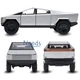 Коллекционная моделька Tesla Cybertruck металлическая машинка игрушка с подсветкой фар и звуковыми эффектами 16 см Серый (5151592) - изображение 6