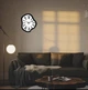 Часы настенные дизайнерские Melting Wall Clock, римские цифры, 36х30 см, чёрно-белые - изображение 2
