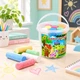 Мел цветной для рисования Jumbo, 15 цветов, круглый, в пластиковом ведре (Мел для доски и асфальта) - изображение 8