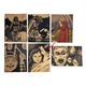 Набір крафтових постерів Дзюндзі Іто (Junji Ito Collection) — формат А5, 6 шт. - зображення 2