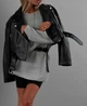 Жіноча куртка-косуха укорочена An501 чорного кольору 90253 - XL - изображение 3