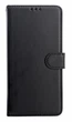 Чохол книжка Leather Flip для Huawei P Smart 2021 (PPA-LX1,PPA-LX2) на магніті з підставкою чорний - зображення 1