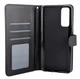 Чохол книжка Leather Flip для Huawei P Smart 2021 (PPA-LX1,PPA-LX2) на магніті з підставкою чорний - зображення 3