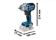 Akumulatorowy klucz udarowy Bosch Professional GDS 18V-450 HC 18 V 450 Nm 1/2" 2x4 Ah ProCORE18V L-BOXX (06019K4002) - obraz 3