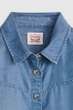Женская джинсовая рубашка Levi's 44(M) Голубой джинс (156541) - изображение 5