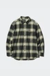 Мужская фланелевая рубашка Uniqlo 52(XL) Черно-зеленый (156668) - изображение 1