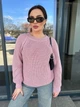 Свитер женский вязаный базовый пудровый 42-52 с1524.5018 - изображение 1