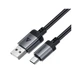 Дата кабель USB 2.0 AM to USB-C 1.2m 3.0A 18W aluminum alloy Black Acefast (6974316283782) - изображение 3
