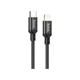 Дата кабель USB-C to Lightning 1.0m 3A 20W nylon X14 black HOCO (6931474752192) - изображение 1